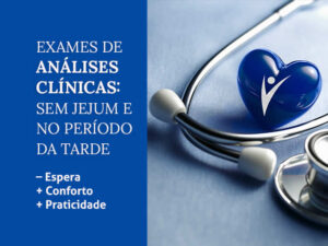Exames de análises clínicas sem jejum Prevent Senior